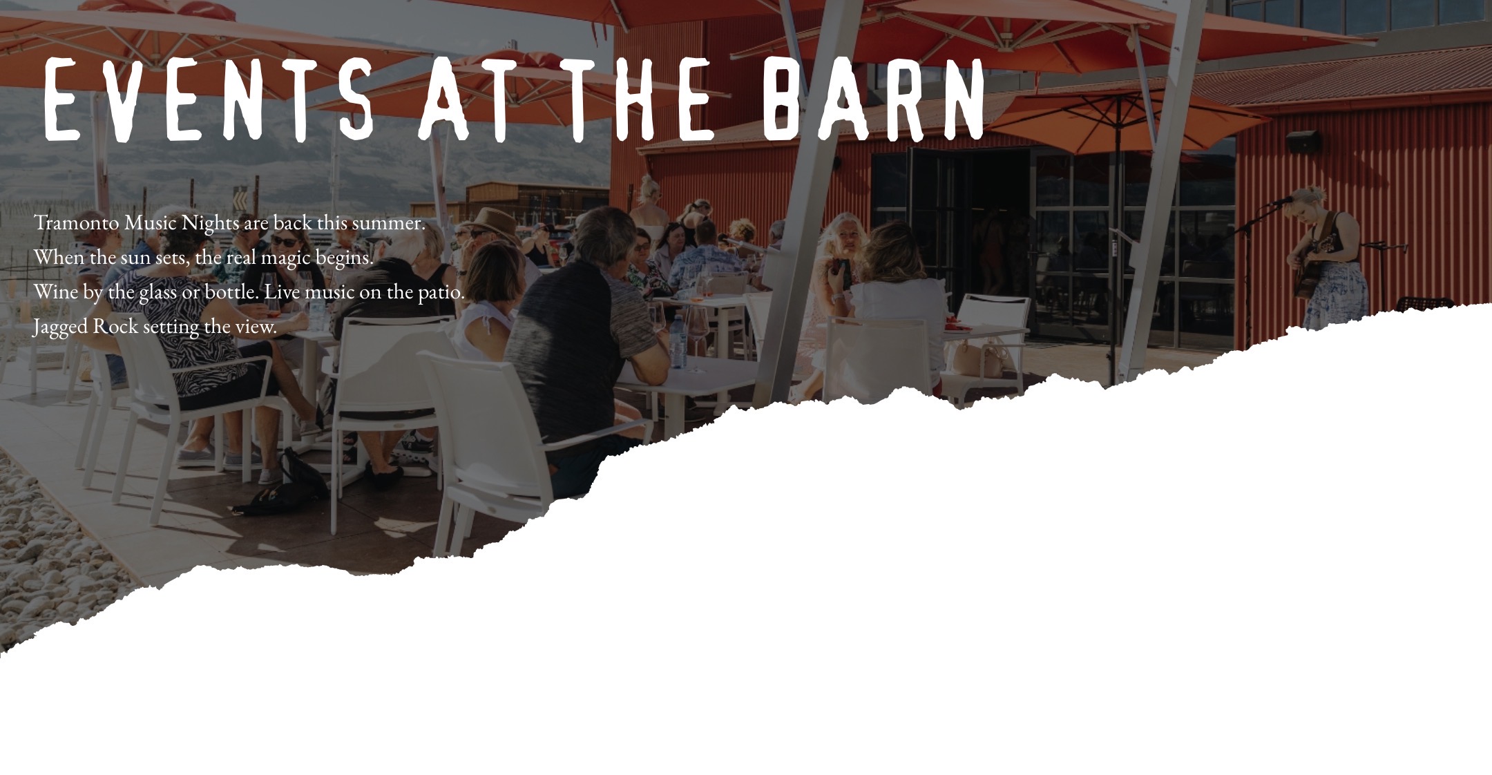 Tramonto Sessions - Red Barn Winery at Jagged Rock
